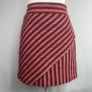 RW&CO Preppy Chic Tweed Red Mini Skirt – Size X-Small 2